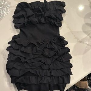 3/$20 - Bebe ruffle long strapless tank top M/L